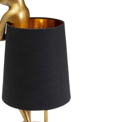 Fashion Tafellamp Animal Rabbit Gold/Black 50cm Tafellampen|Kasten