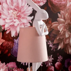 Shop Tafellamp Animal Rabbit White/Rose 50cm Tafellampen|Kasten