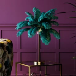 Best Sale Tafellamp Feather Palm Green 60cm Kasten|Tuinmeubelen