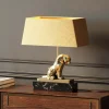 Hot Tafellamp Geometric Leopard Brown 36cm Tafellampen|Kasten
