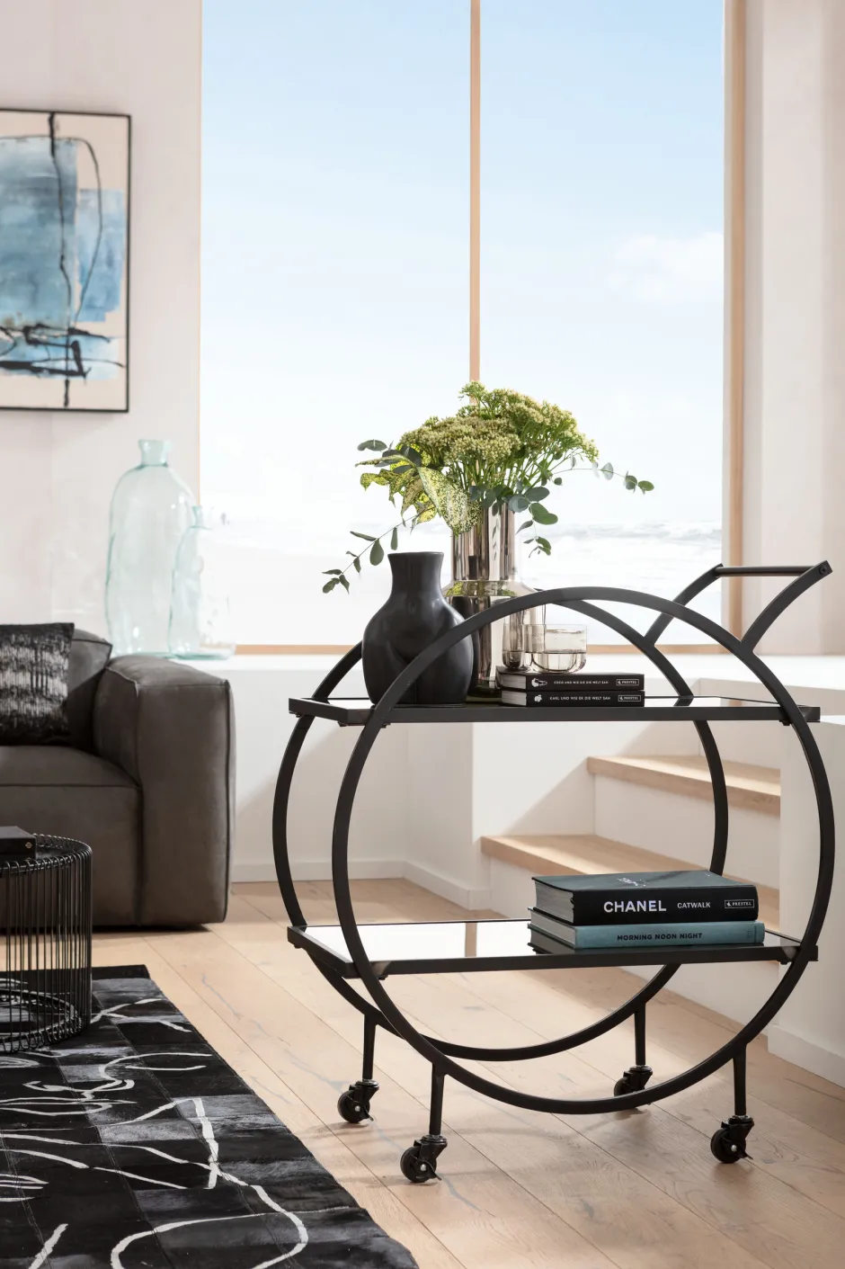 Store Trolley Loft Zwart Bars|Kasten