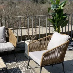 Cheap Tuinset Elba Quattro Nature (4/part) Tuinmeubelen