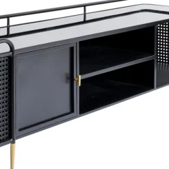 Best Sale TV-Meubel Fence 160x48cm Kasten|Lage Kasten & Dressoirs