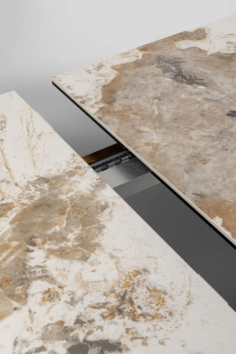 Store Uitschuifbare Eettafel Connesso Brass 200(+60)x100cm Tafels