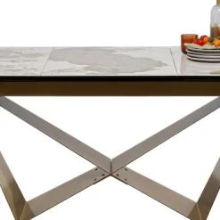 Store Uitschuifbare Eettafel Connesso Brass 200(+60)x100cm Tafels