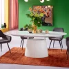 Outlet Uitschuiftafel Benvenuto Wit 200(50)x110cm Kasten|Tafels
