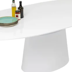 Outlet Uitschuiftafel Benvenuto Wit 200(50)x110cm Kasten|Tafels