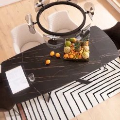 Cheap Uitschuiftafel Twist Black 120(30+30)x90cm Kasten|Tafels