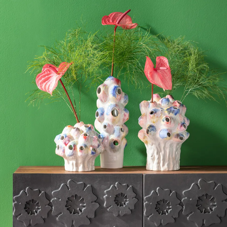 Outlet Vaas Collina Colore 33cm Woondecoratie|Kasten