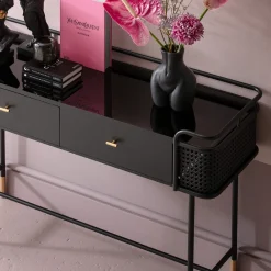 Store Vaas Donna Black 22cm Woondecoratie|Kasten