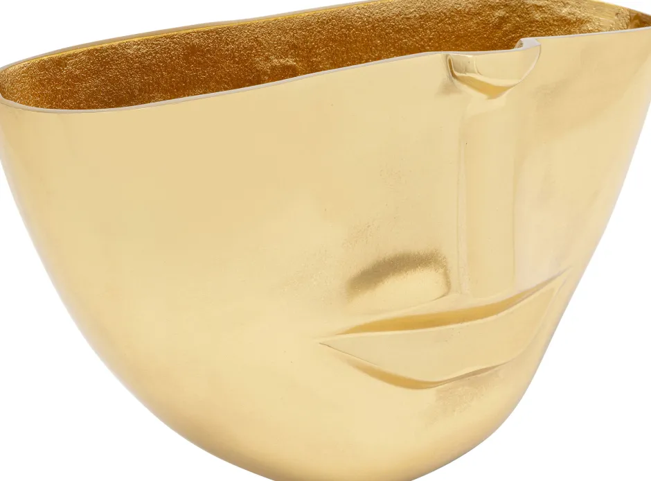 Online Vaas Half Face Gold 38cm Kasten|Tuinmeubelen