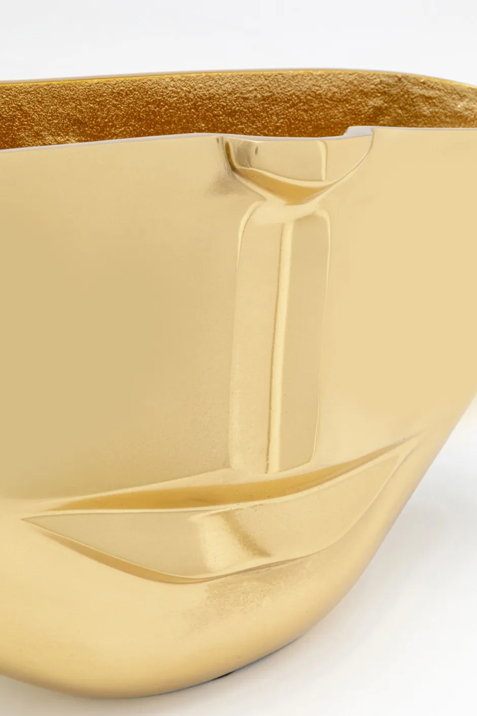 Online Vaas Half Face Gold 38cm Kasten|Tuinmeubelen