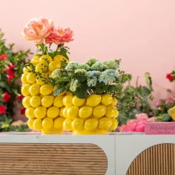 Online Vaas Lemon Juice 19cm Woondecoratie|Kasten