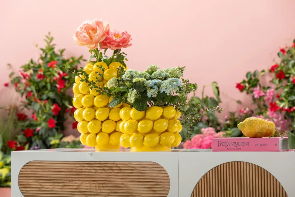 Online Vaas Lemon Juice 19cm Woondecoratie|Kasten