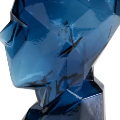 Best Vaas Prisma Face Blue 30cm Woondecoratie|Kasten