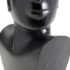 Outlet Vaas Rostro Side Black 27cm Woondecoratie|Tuinmeubelen