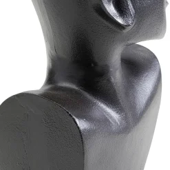 Outlet Vaas Rostro Side Black 27cm Woondecoratie|Tuinmeubelen