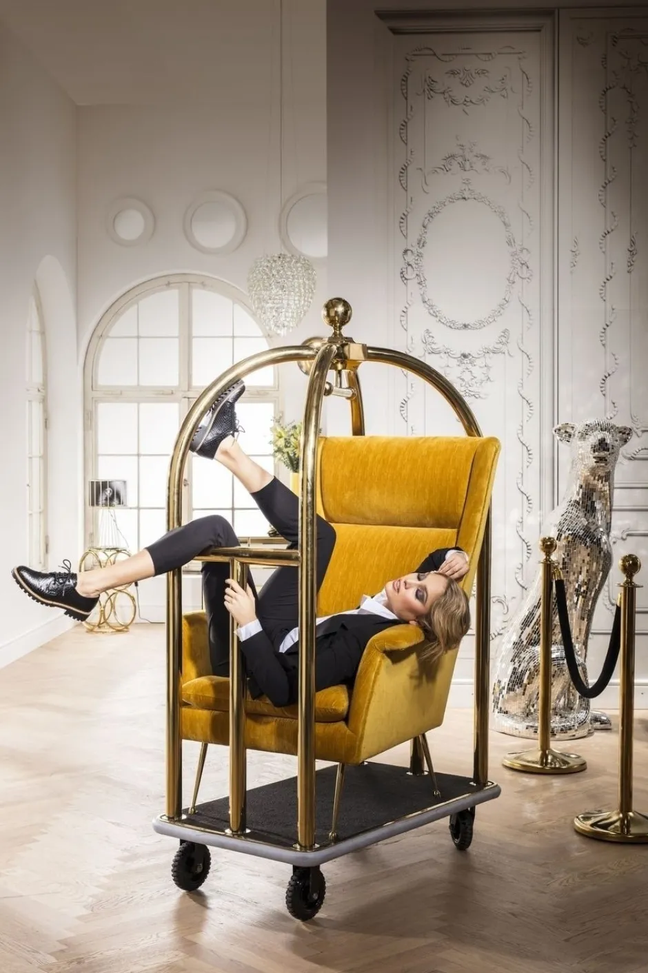 Clearance VIP Bagage Trolley Vegas Goud Kapstokken|Kasten