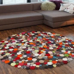 Store Vloerkleed Circle Multi Ø150cm Vloerkleden & Textiel|Kasten