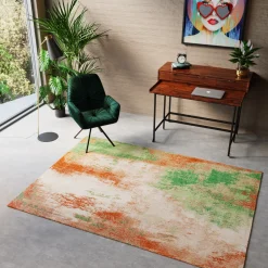 Store Vloerkleed Downtown Groen 170x240cm Vloerkleden & Textiel|Kasten
