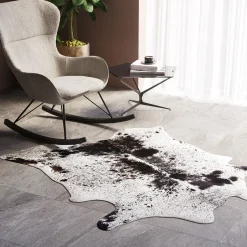 Outlet Vloerkleed Hide Zwart-Wit Vloerkleden & Textiel|Kasten