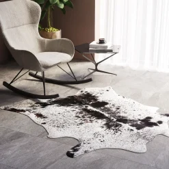 Outlet Vloerkleed Hide Zwart-Wit Vloerkleden & Textiel|Kasten