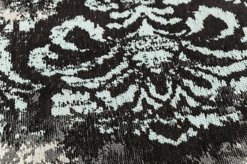 Outlet Vloerkleed Kelim Ornament Turquoise 170x240cm Vloerkleden & Textiel|Kasten