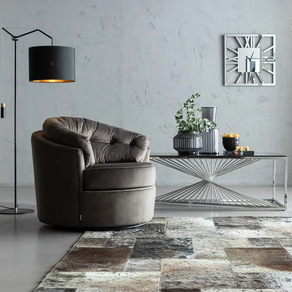 Clearance Vloerkleed Vierkant Grijs 170x240cm Vloerkleden & Textiel|Kasten