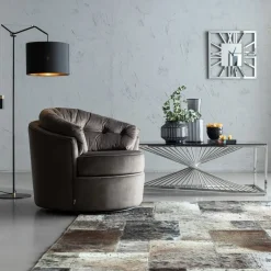 Clearance Vloerkleed Vierkant Grijs 170x240cm Vloerkleden & Textiel|Kasten