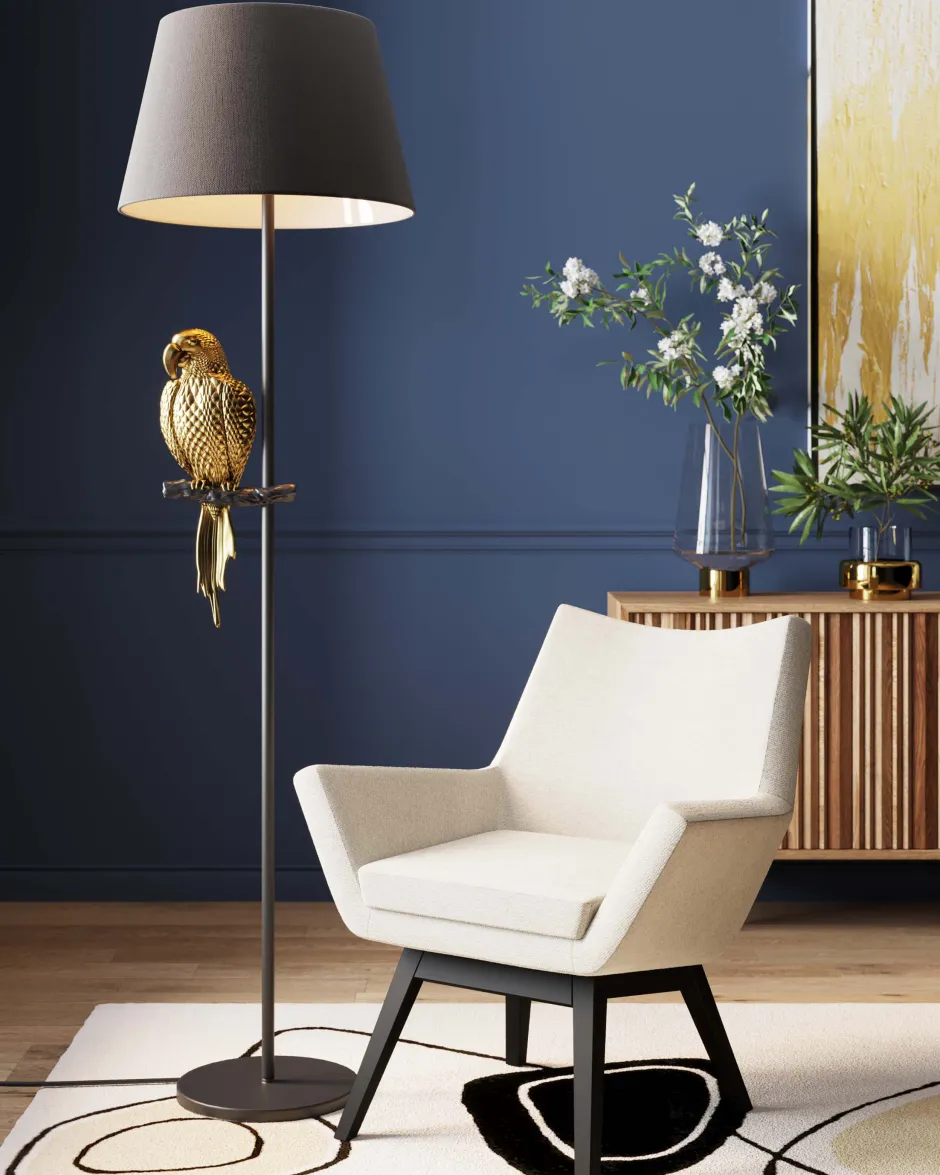 Cheap Vloerlamp Animal Parrot Gold 176cm Vloerlampen|Kasten