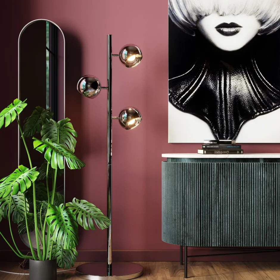 Shop Vloerlamp Calotta Chroom Vloerlampen|Kasten