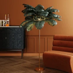 Shop Vloerlamp Feather Palm Green 165cm Vloerlampen|Tuinmeubelen