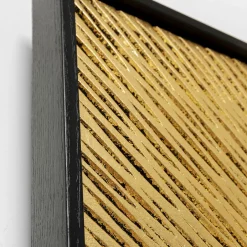 Fashion Wanddecoratie Art Geometric Circle Goud 120x120cm Wanddecoratie|Kasten