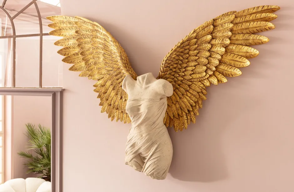 Outlet Wanddecoratie Gela Angel 203x140cm Kasten|Tuinmeubelen