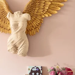 Outlet Wanddecoratie Gela Angel 203x140cm Kasten|Tuinmeubelen