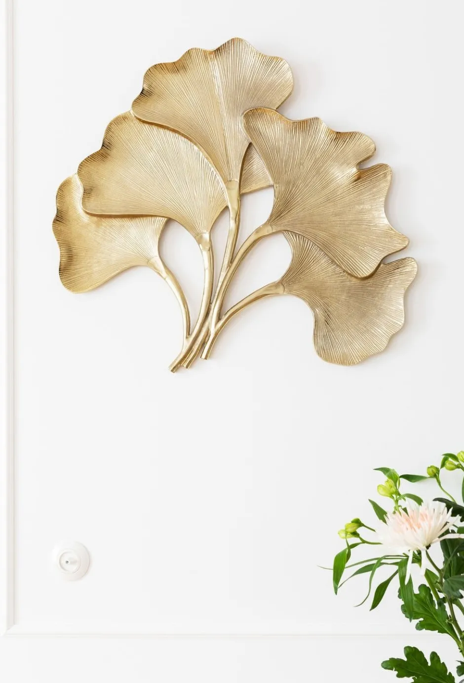 Online Wanddecoratie Ginkgo Goud Groot Wanddecoratie|Kasten