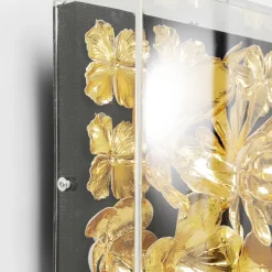 Clearance Wanddecoratie Gold Flower 80x80cm Wanddecoratie|Kasten