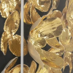 Store Wanddecoratie Gold Flower 60x60cm Wanddecoratie|Kasten