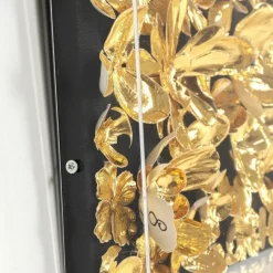 Store Wanddecoratie Gold Flower 60x60cm Wanddecoratie|Kasten
