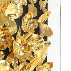 Store Wanddecoratie Gold Flower 60x60cm Wanddecoratie|Kasten