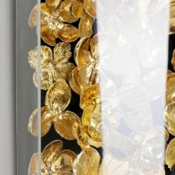 Store Wanddecoratie Gold Flower 60x60cm Wanddecoratie|Kasten