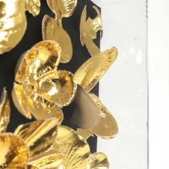 Store Wanddecoratie Gold Flower 60x60cm Wanddecoratie|Kasten