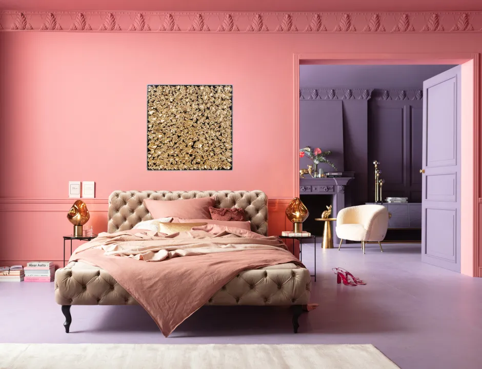 Best Sale Wanddecoratie Gold Leaf 120x120cm Kasten|Tuinmeubelen