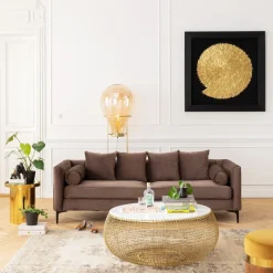 Clearance Wanddecoratie Golden Snail 120x120cm Wanddecoratie|Kasten