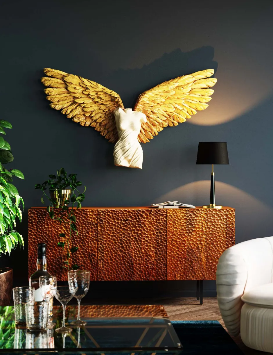 Online Wanddecoratie Guardian Angel Female 124x71cm Kasten|Tuinmeubelen
