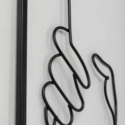 Outlet Wanddecoratie Hand In Hand 25x70cm Wanddecoratie|Kasten