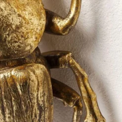 Store Wanddecoratie Herkules Beetle Goud Wanddecoratie|Kasten