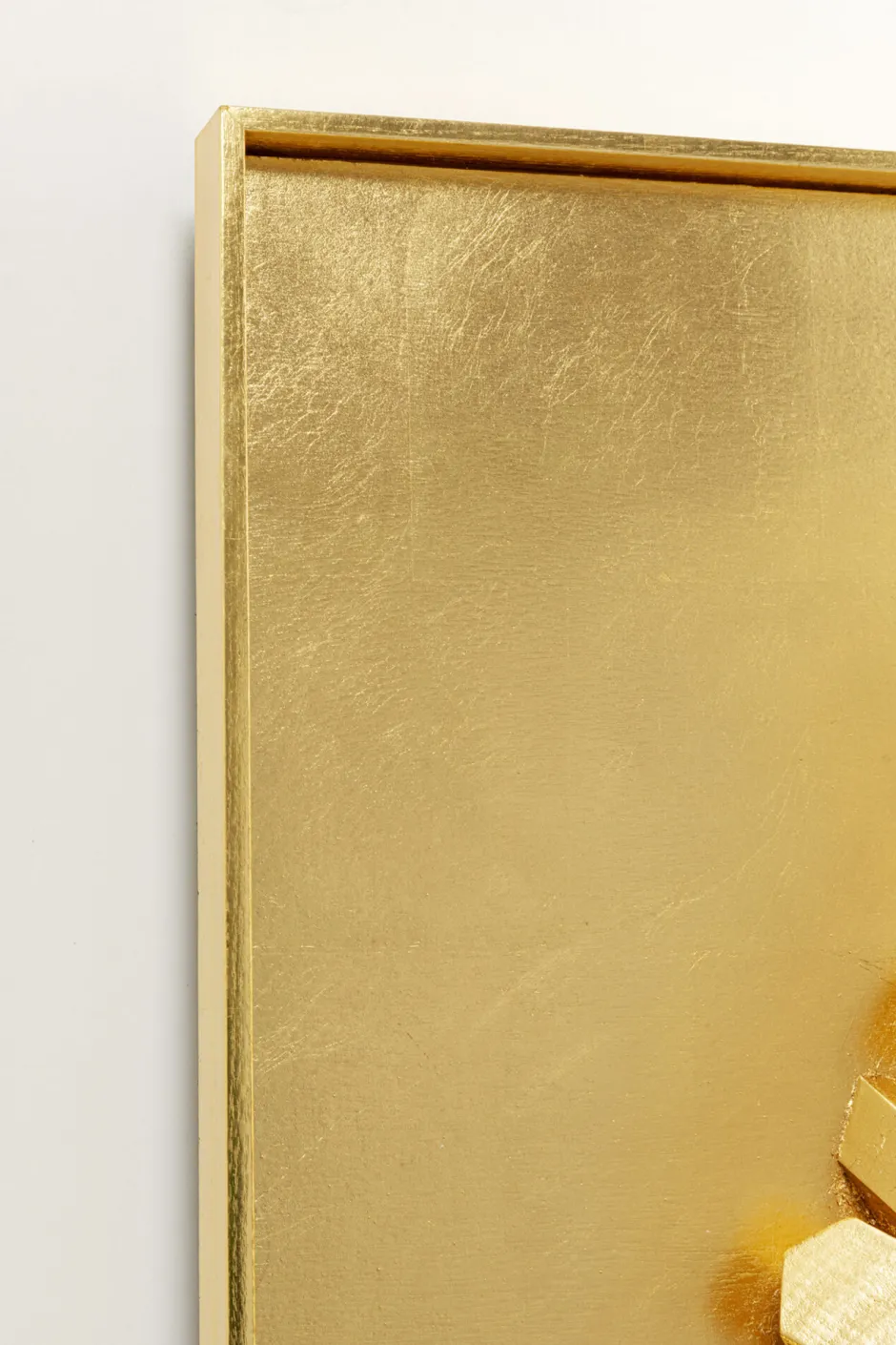 Shop Wanddecoratie Mikado Gold 120x120cm Wanddecoratie|Kasten