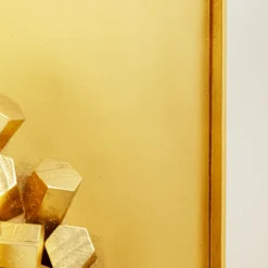 Shop Wanddecoratie Mikado Gold 120x120cm Wanddecoratie|Kasten