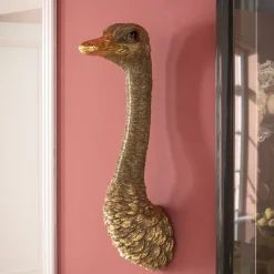 Discount Wanddecoratie Ostrich Goud Wanddecoratie|Kasten
